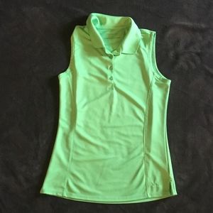 sleeveless golf shirt